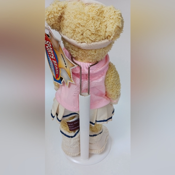 Brass Button Sports Bear Pink Tennis Player Girl Plush MISSY - Picture 4 of 5